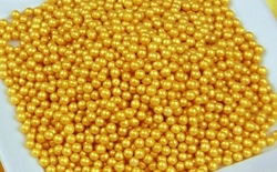 Cukrové kuličky - Zlaté / zářivé a měkké - střední 1,2 kg