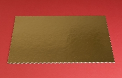 Dortová podložka zlatá - Ozdobná, oboustranná / 25 x 35 cm 
