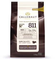 Belgická čokoláda - Callebaut 811 HOŘKÁ 54 % / 2,5 kg