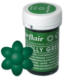 Barva gelová Sugarflair - Zelená / Holly green
