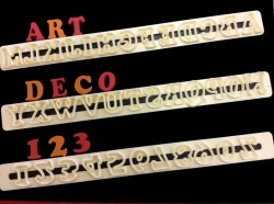 Abeceda + číslice - ART DECO
