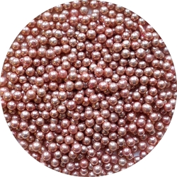 Cukrové kuličky - Starorůžové s perletí 30 g / 4 mm