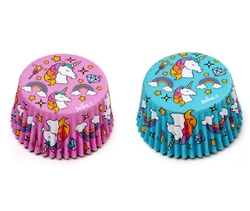 Košíčky na muffiny - JEDNOROŽCI (modrá+růžová) / Decora 
