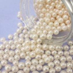 Cukrové perličky - Perleťové bílé 30 g