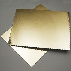 Podložka zlatá kartonová- ozdobná, oboustranná 25x35cm 