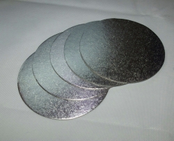 Podložka stříbrná, tenká - kruh 25 cm