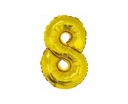 Balónek číslice - č. 8 - 35 cm 