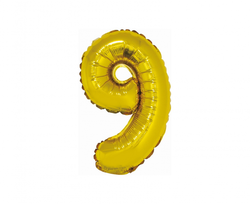 Balónek číslice - č. 9 - 35 cm  