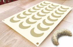 Silikonová pečící forma - Na vanilkové rohlíčky