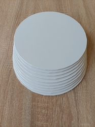 Podložka - BÍLÁ 28 cm pevná /tvrzená 3 mm
