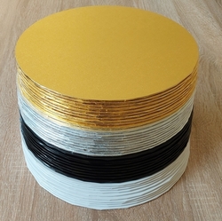 Podložka kruh pevná, tvrzená 3 mm - ČERNÁ  25 cm