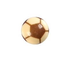 Čokoládová dekorace - Fotbalový míč / polokoule