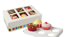 Krabice s vložkou - Na 6 kusů Cupcakes / muffinů