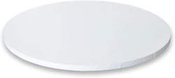 Pevná dortová podložka kruh - Bílá  /C 30 cm