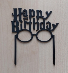 Zápich - Happy Birthday (Harry Potter) / černý