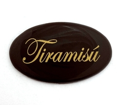 Čokoládová dekorace - TIRAMISU /hořká čokoláda