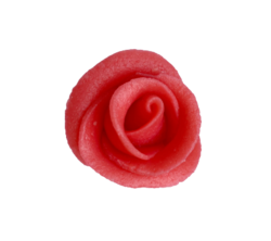 Modelované květinky - RŮŽE červená malá/ 1 ks