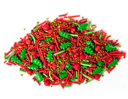 Cukrová dekorace - Vánoční mix (červeno-zelené)