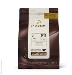 Belgická čokoláda - Callebaut 811 HOŘKÁ 54 % / 2,5 kg