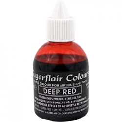 Barva Airbrush - Tmavě Červená / DEEP RED (Sugarflair)