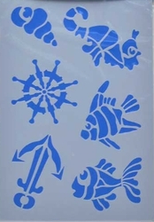 Šablona - Mořské motivy / 20 x 30 cm