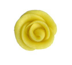 Modelované květinky - RŮŽE žlutá malá / 1 ks