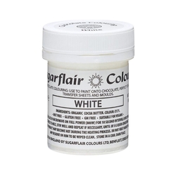 Barva gelová - Bílá / White (do čokolády)