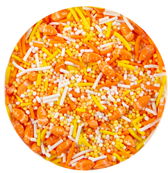 Cukrová dekorace - Mix oranžový + mrkvičky