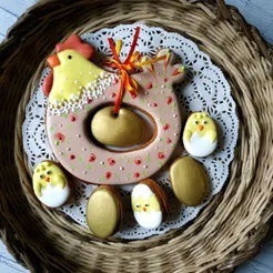 Vykrajovátko velikonoční - Slepička s vajíčkem