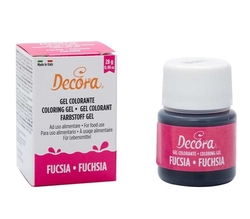 Gelová barva - Tmavě růžová (Fuchsia) / Decora 