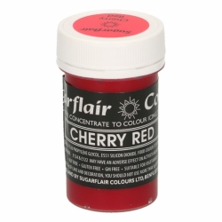 Barva gelová Sugarflair - Třešňově červená / CHERRY RED