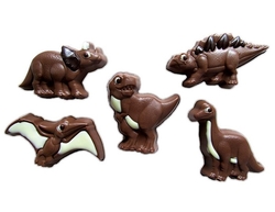 Čokoládová dekorace - Dinosauři sada / 5 ks