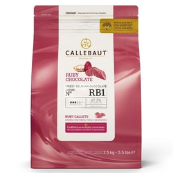 Pravá belgická čokoláda Callebaut - ČERVENÁ / RUBY 