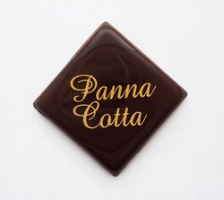 Čokoládová dekorace - Panna Cotta čtverečky / 440 ks