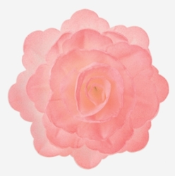 Růže z jedlého papíru - RŮŽOVÁ stínovaná 6 cm /  15 ks