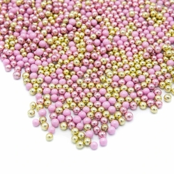 Cukrová dekorace Happy Sprinkles - Kuličky RŮŽOVÉ MIX / 220 g