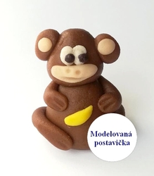 Modelovaná postavička - Opička / DOPRODEJ