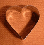 Forma ráfek - Srdce 34 cm  