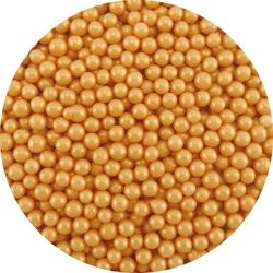 Cukrové kuličky - Zlaté 200 g / 4 mm 