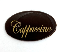 Čokoládová dekorace - CAPPUCCINO /hořká čokoláda
