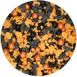 Cukrová dekorace (Fun Cakes) - Happy Halloween (dýně, netopýr, kuličky) / 35 g