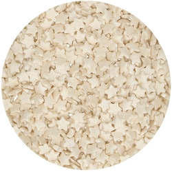 Cukrová dekorace - Hvězdičky bílé perleťové / 60 g 