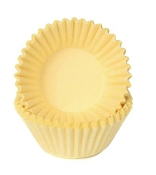 Cukrářské košíčky - Pastelově Žluté (2,5 x 1,9 cm)