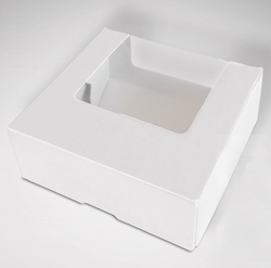 Krabička na cukroví - S okénkem / 10 x 10 x 4 cm