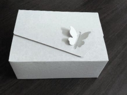 Krabička na cukroví - Bílá / MOTÝLEK