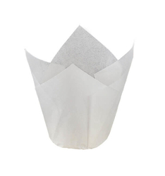 Papírové košíčky TULIP LILY - Bílé