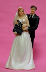 Figurka novomanželé - Klapka 14 cm  