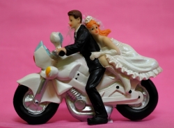 Svatební figurka  - Motorka