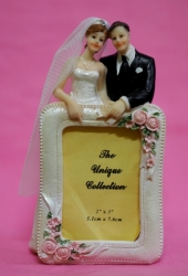 Figurka novomanželé s obrázkem -14 cm /D-PF 46