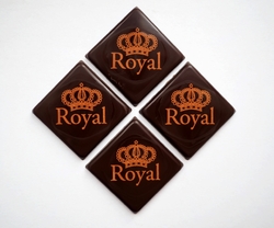 Čokoládová dekorace - Royal čtverečky 